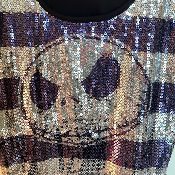 Disney Parks Jack Skellington Sequin Racerback Tank - Picture 2 of 4